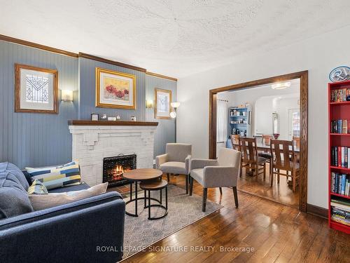 99 Mclaughlin Blvd, Oshawa, ON - Indoor Photo Showing Living Room With Fireplace