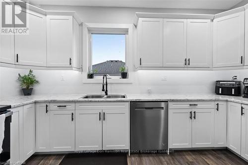 757 Anderson Drive, Huron East (Brussels), ON - Indoor Photo Showing Kitchen With Double Sink