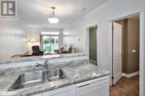 302 - 34 Bayfield Street, Meaford, ON - Indoor Photo Showing Kitchen With Double Sink