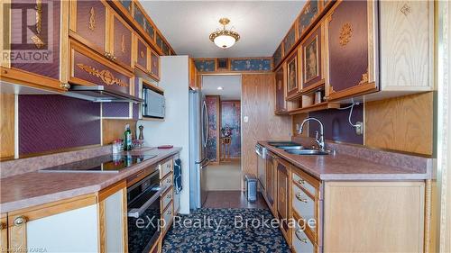 1407 - 185 Ontario Street, Kingston (Central City East), ON - Indoor Photo Showing Kitchen With Double Sink