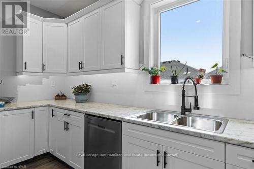 759 Anderson Drive, Huron East (Brussels), ON - Indoor Photo Showing Kitchen With Double Sink