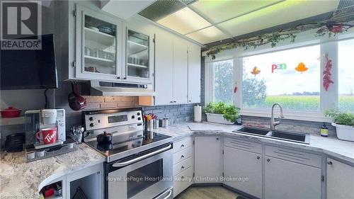 73399 London Road, Bluewater (Hay), ON - Indoor Photo Showing Kitchen With Double Sink