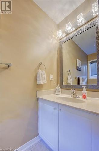 Bathroom with tile patterned flooring and vanity - 32 Triller Avenue, Cambridge, ON - Indoor Photo Showing Bathroom