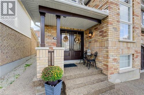 Doorway to property with covered porch - 32 Triller Avenue, Cambridge, ON - Outdoor