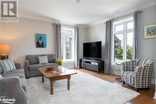 201 - 27 Beaver Street S, Blue Mountains (Thornbury), ON - Indoor Photo Showing Living Room