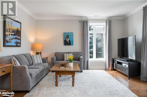 201 - 27 Beaver Street S, Blue Mountains (Thornbury), ON - Indoor Photo Showing Living Room