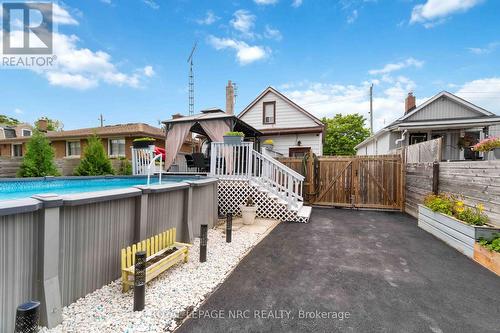 434 Scholfield Avenue N, Welland (773 - Lincoln/Crowland), ON - Outdoor With Above Ground Pool