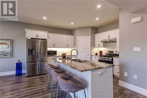 741 Hollinger Avenue, North Perth (32 - Listowel), ON - Indoor Photo Showing Kitchen With Double Sink With Upgraded Kitchen