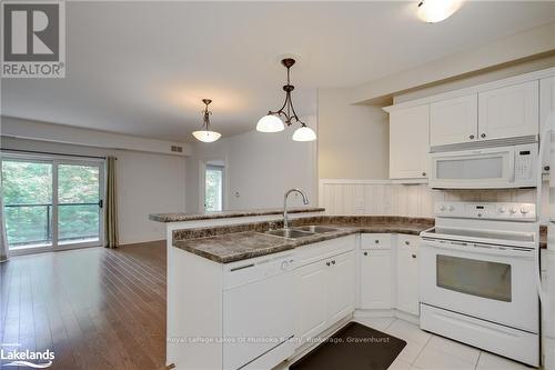 207 - 391 James Street W, Gravenhurst (Muskoka (S)), ON - Indoor Photo Showing Kitchen With Double Sink