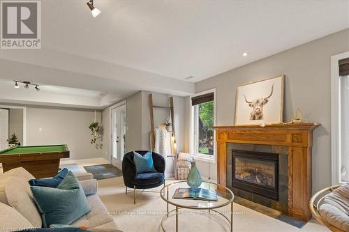 90 River Run Road, Mapleton (Drayton), ON - Indoor Photo Showing Living Room With Fireplace