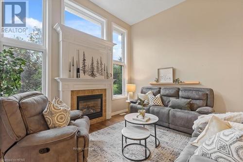 90 River Run Road, Mapleton (Drayton), ON - Indoor Photo Showing Living Room With Fireplace