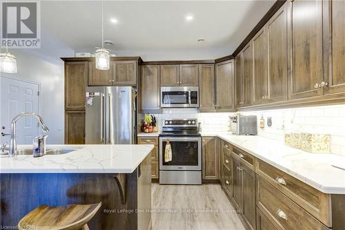 58 - 375 Mitchell Road South, North Perth (Elma), ON - Indoor Photo Showing Kitchen With Stainless Steel Kitchen With Upgraded Kitchen