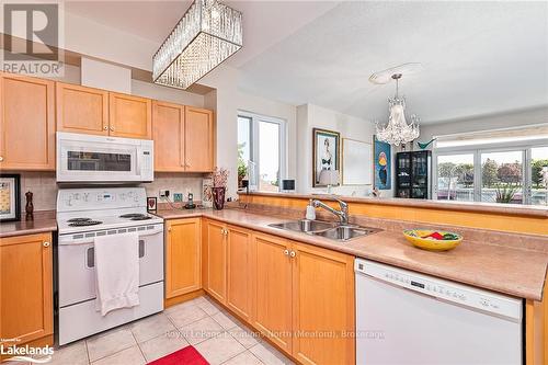 201 - 34 Bayfield Street, Meaford, ON - Indoor Photo Showing Kitchen With Double Sink