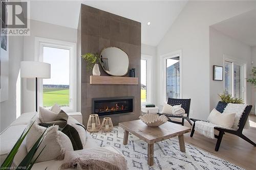 73590 Irene Crescent, Bluewater (Hay), ON - Indoor Photo Showing Living Room With Fireplace