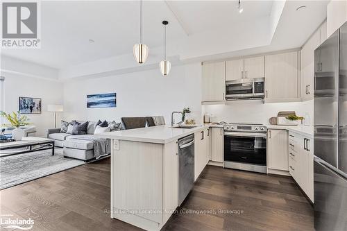 509 - 1 Hume Street, Collingwood, ON - Indoor Photo Showing Kitchen With Upgraded Kitchen