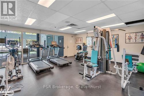 809 - 75 Ellen Street, Barrie (City Centre), ON - Indoor Photo Showing Gym Room