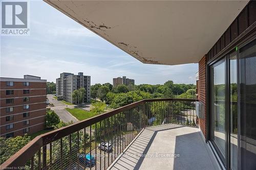 605 - 14 Greenview Drive, Kingston (Central City West), ON - Outdoor With Balcony With View With Exterior