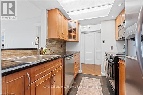 702 - 165 Ontario Street, Kingston (Central City East), ON - Indoor Photo Showing Kitchen With Double Sink