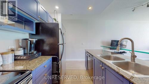 1206 - 218 Queens Quay W, Toronto, ON - Indoor Photo Showing Kitchen With Double Sink With Upgraded Kitchen