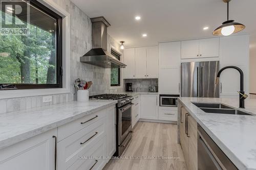 1891 Heather Hills Drive, Burlington, ON - Indoor Photo Showing Kitchen With Double Sink With Upgraded Kitchen