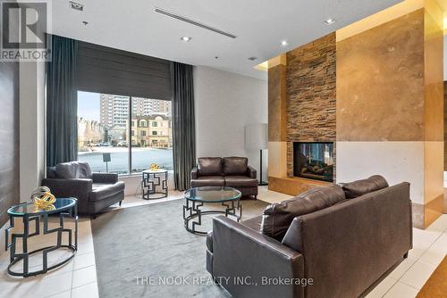 414 - 1235 Bayly Street, Pickering (Bay Ridges), ON - Indoor Photo Showing Living Room With Fireplace