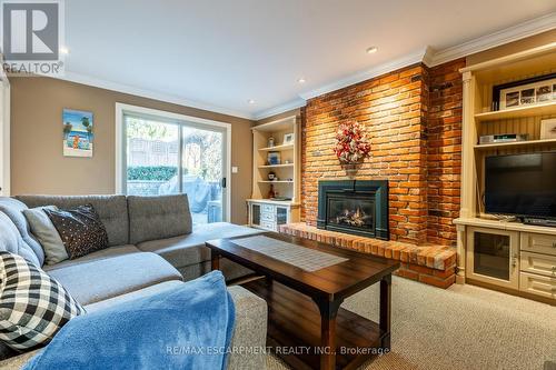 2014 Cavendish Drive, Burlington, ON - Indoor Photo Showing Living Room With Fireplace