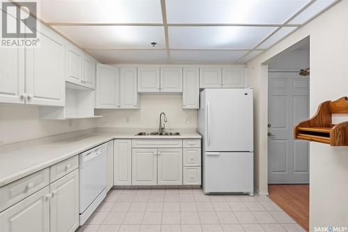 308 301 Cree Crescent, Saskatoon, SK - Indoor Photo Showing Kitchen With Double Sink