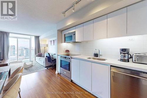 4012 - 75 Queens Wharf Road, Toronto, ON - Indoor Photo Showing Kitchen With Stainless Steel Kitchen With Upgraded Kitchen