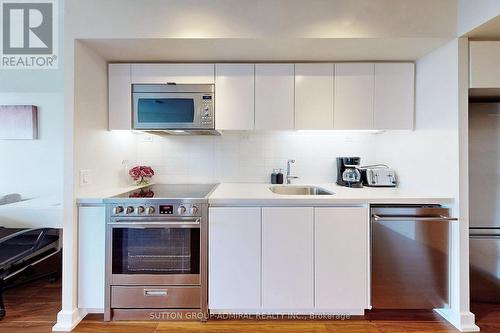 4012 - 75 Queens Wharf Road, Toronto, ON - Indoor Photo Showing Kitchen With Stainless Steel Kitchen With Upgraded Kitchen