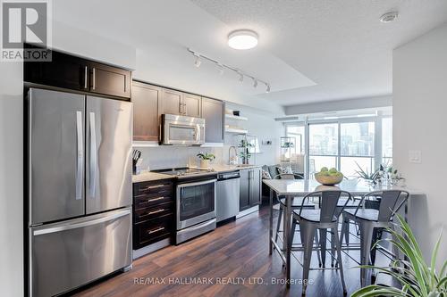 2110 - 400 Adelaide Street E, Toronto, ON - Indoor Photo Showing Kitchen With Stainless Steel Kitchen