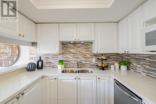 314 - 25 Cumberland Lane, Ajax, ON - Indoor Photo Showing Kitchen With Double Sink