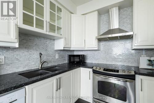 2402 - 223 Webb Drive, Mississauga, ON - Indoor Photo Showing Kitchen With Double Sink With Upgraded Kitchen