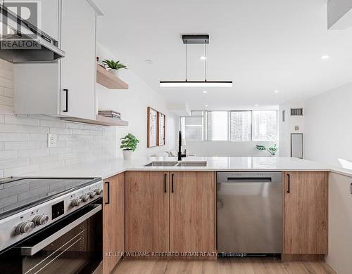 533 - 60 Homewood Avenue, Toronto, ON - Indoor Photo Showing Kitchen With Double Sink With Upgraded Kitchen