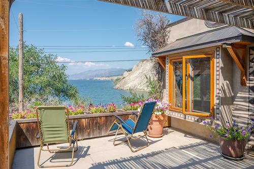 830 Three Mile Road, Penticton, BC - Outdoor With Body Of Water With Deck Patio Veranda With Exterior