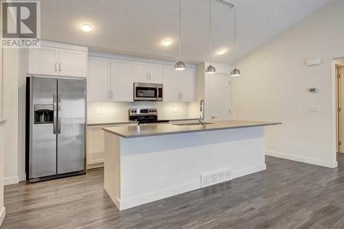 5301, 100 Walgrove Court Se, Calgary, AB - Indoor Photo Showing Kitchen With Stainless Steel Kitchen With Upgraded Kitchen