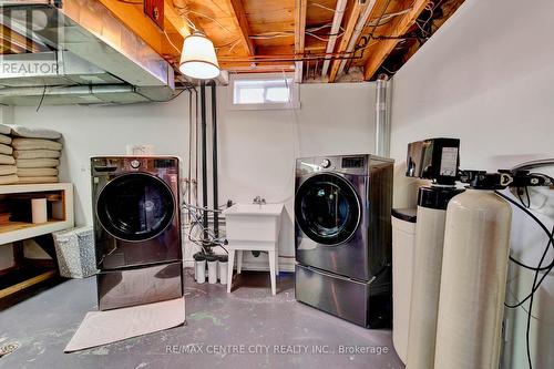 Laundry & water softener system - 3129 Sandcliffe Court, Burlington (Headon), ON - Indoor Photo Showing Laundry Room