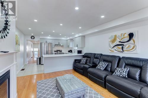 55 Wilkes Crescent, Toronto, ON - Indoor Photo Showing Living Room With Fireplace