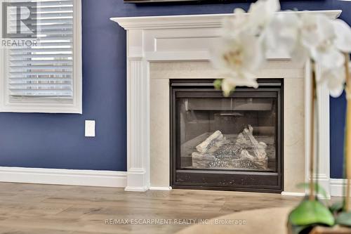 158 Greti Drive, Hamilton, ON - Indoor With Fireplace