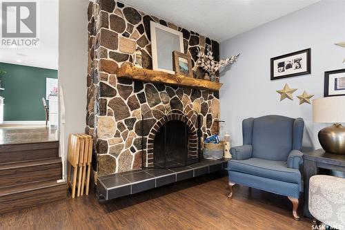 223 Sunset Drive, Regina, SK - Indoor With Fireplace