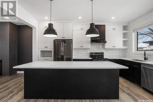 125 Ash Street, Saskatoon, SK - Indoor Photo Showing Kitchen With Upgraded Kitchen