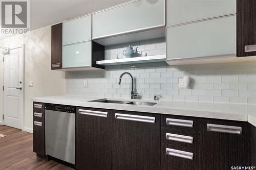 119 1610 Dakota Drive, Regina, SK - Indoor Photo Showing Kitchen With Double Sink With Upgraded Kitchen