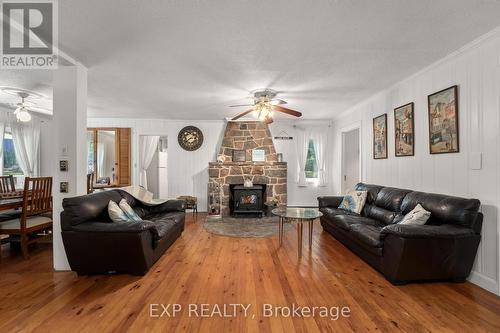 21 Lake Drive E, Georgina (Historic Lakeshore Communities), ON - Indoor Photo Showing Living Room With Fireplace