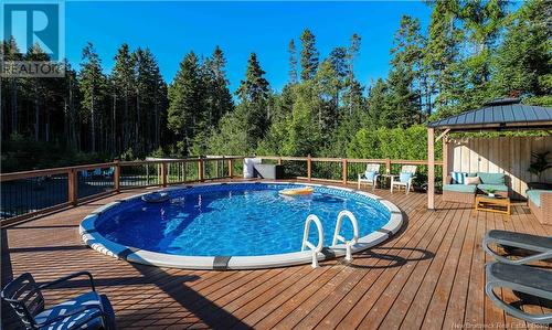 104 Point Road, Saint John, NB - Outdoor With Above Ground Pool With Deck Patio Veranda With Backyard