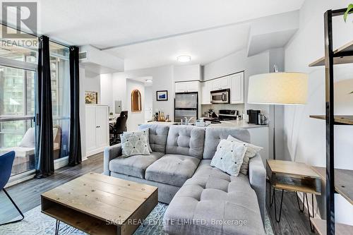 720 - 219 Fort York Boulevard, Toronto, ON - Indoor Photo Showing Living Room