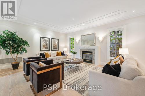 37 Strathearn Road, Toronto, ON - Indoor Photo Showing Living Room With Fireplace