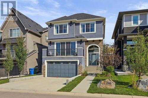 246 Sage Meadows Green Nw, Calgary, AB - Outdoor With Balcony With Facade