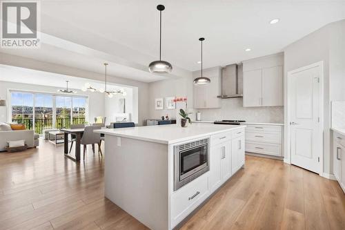 246 Sage Meadows Green Nw, Calgary, AB - Indoor Photo Showing Kitchen With Upgraded Kitchen