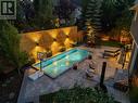 Heated Pool in this amazing backyard - 432 Strathcona Mews Sw, Calgary, AB  - Outdoor With Backyard 