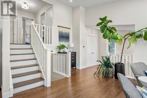 Upper floor stairs - 432 Strathcona Mews Sw, Calgary, AB - Indoor Photo Showing Other Room