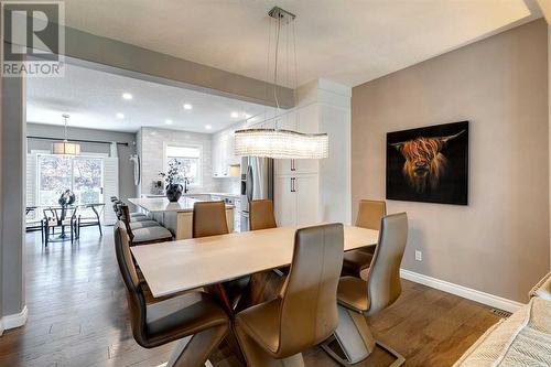 51 Evergreen Manor Sw, Calgary, AB - Indoor Photo Showing Dining Room